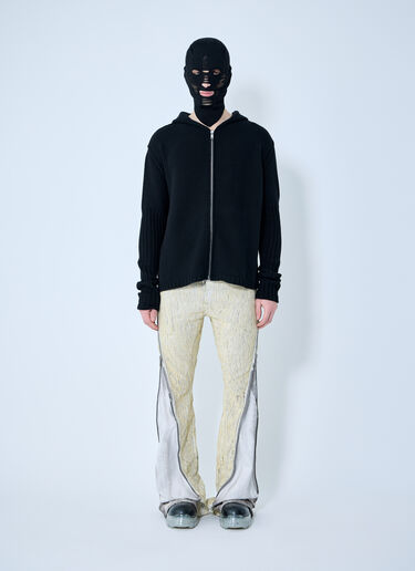 Rick Owens Cashmere Zip-Up Sweater Black ric0159024