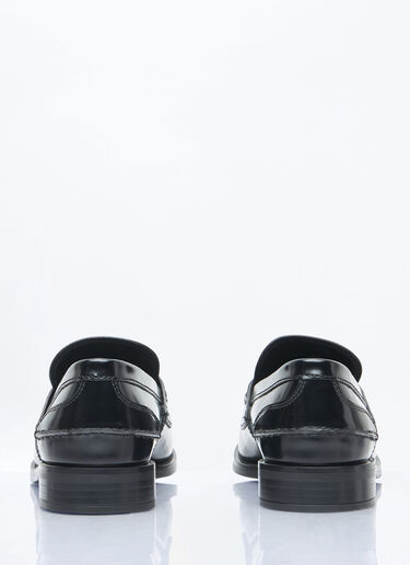 Prada Brushed Leather Loafers Black pra0259005