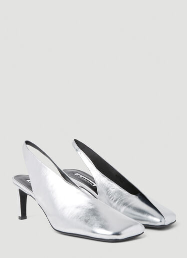 Jil Sander Square High Heels Silver jil0253029
