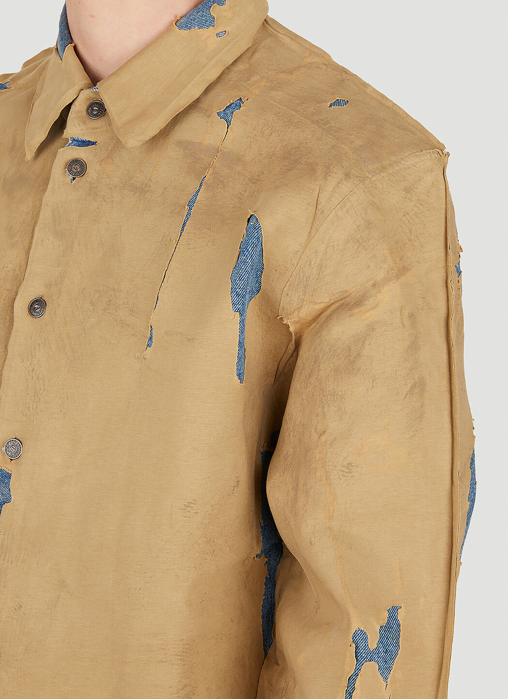 Diesel D Simply Overshirt in Beige LN CC