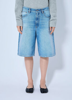 MM6 Maison Margiela Denim Bermuda Shorts Blue mmm0265012