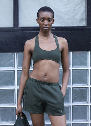 GREG ROSS Raw Cut Bra Top Green grr0257001
