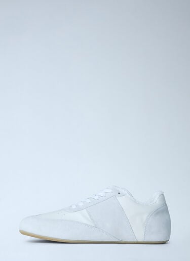 MM6 Maison Margiela Suede and Leather Low-Top Sneakers White mmm0163025