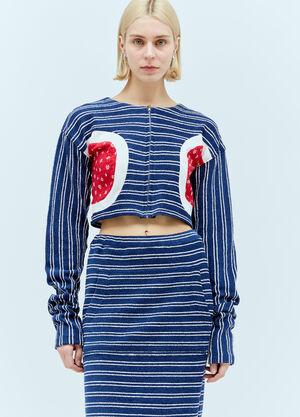 Reward If Found Bubble Cardi Top Blue rif0256008