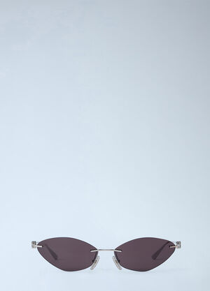 Balenciaga Nano Cat-Eye Sunglasses Silver bal0265050