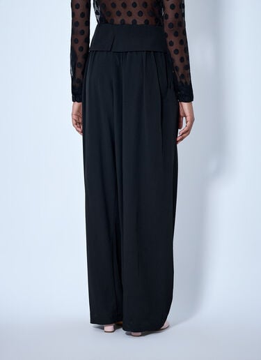 LN-CC® - Dries Van Noten: Parong Wide Pants - Black Dries Van Noten Parong Wide Pants Black dvn0264027
