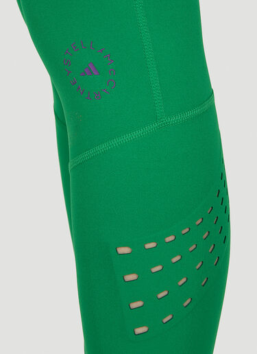 adidas by Stella McCartney Logo Print Leggings Green asm0250014