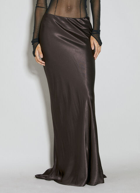 Jil Sander Draped Maxi Skirt Blue jil0249004