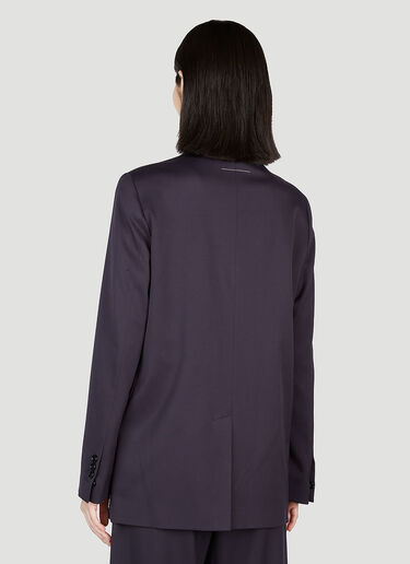 MM6 Maison Margiela Collarless Blazer Navy mmm0253005