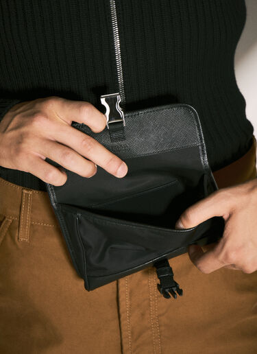 Prada Re-Nylon Phone Crossbody Bag Black pra0145046