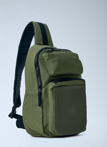 LN-CC® - Stone Island: Sling Backpack - Green Stone Island Sling Backpack Green sto0165026