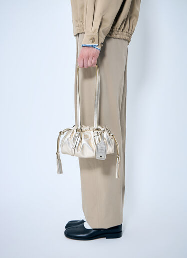 Miu Miu Joie Leather Mini Shoulder Bag Beige miu0259032