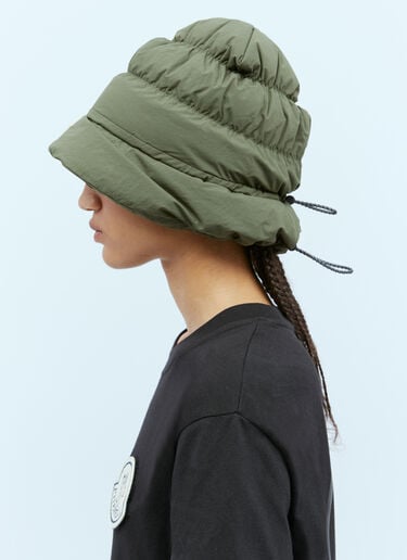 Moncler x Pharrell Williams マット シャーリング バケットハット オリーブ mpw0354004