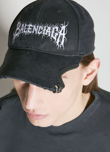 Balenciaga DIY Metal Outline 棒球帽 黑色 bal0355006