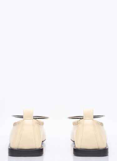 Leather Ballerina Flats Jil Sander Leather Ballerina Flats Cream jil0256016