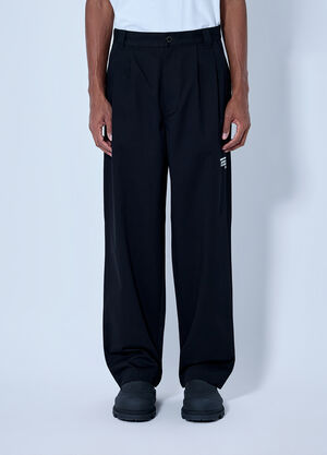 Moncler x FRGMT Hiroshi Fujiwara Pleated Wide-Leg Trousers Black mfr0166005