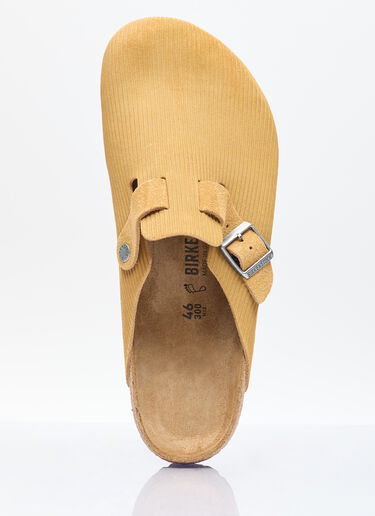 Birkenstock Boston 压纹穆勒鞋  米色 brk0156006