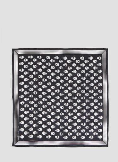 Biker Skull Scarf Alexander McQueen Biker Skull Scarf Black amq0147074
