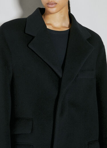 Wool Tailored Maxi Coat Saint Laurent Wool Tailored Maxi Coat Black sla0253002
