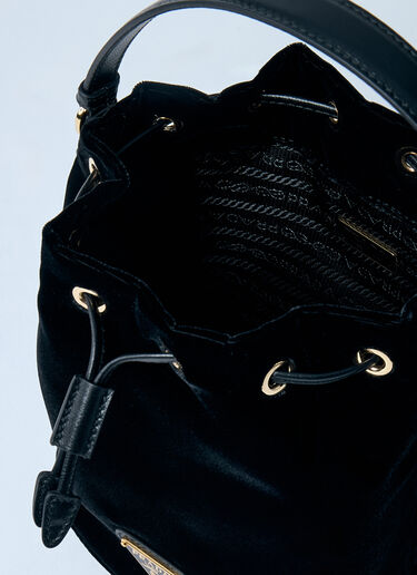 Prada Velvet Mini Bucket Bag Black pra0259010