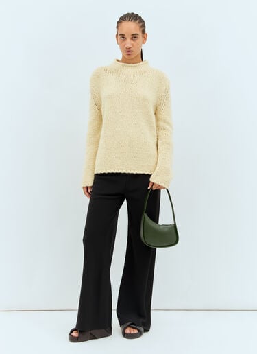 半月形单肩包  The Row 半月形单肩包  绿色 row0258038