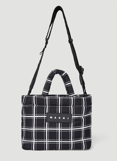 Marni 徽标贴饰托特包 黑色 mni0254010