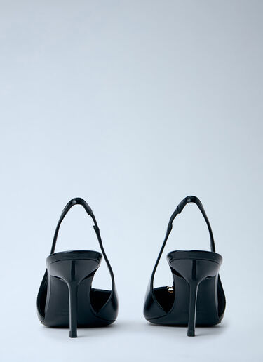 Saint Laurent Babylone Breteuil Slingback Pumps Black sla0263044