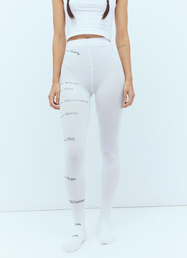 Praying Tease Tights White pry0254001