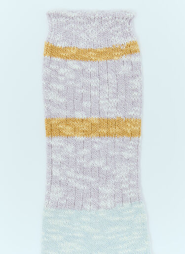 Brain Dead Slub Two Stripes Crew Socks Multicolour bra0156011