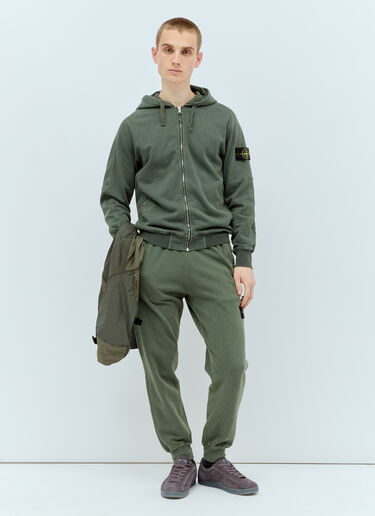 Stone Island 拉链连帽运动衫 绿色 sto0156067