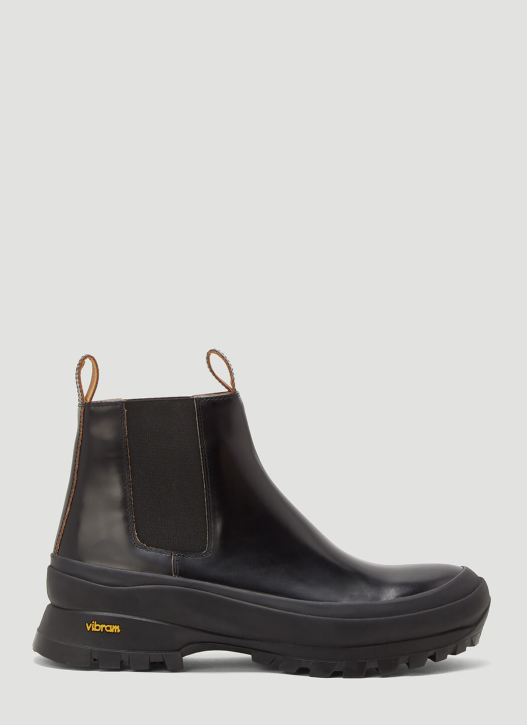 Jil sander leather ankle boots clearance