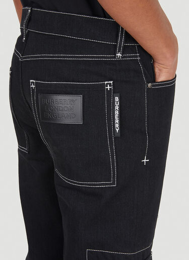 Burberry Straight-Leg Patch-Pocket Pants Black bur0147017