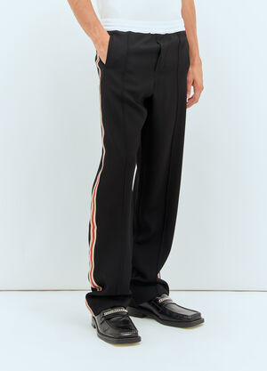 Wales Bonner Rest Wool Pants Burgundy wbn0160011