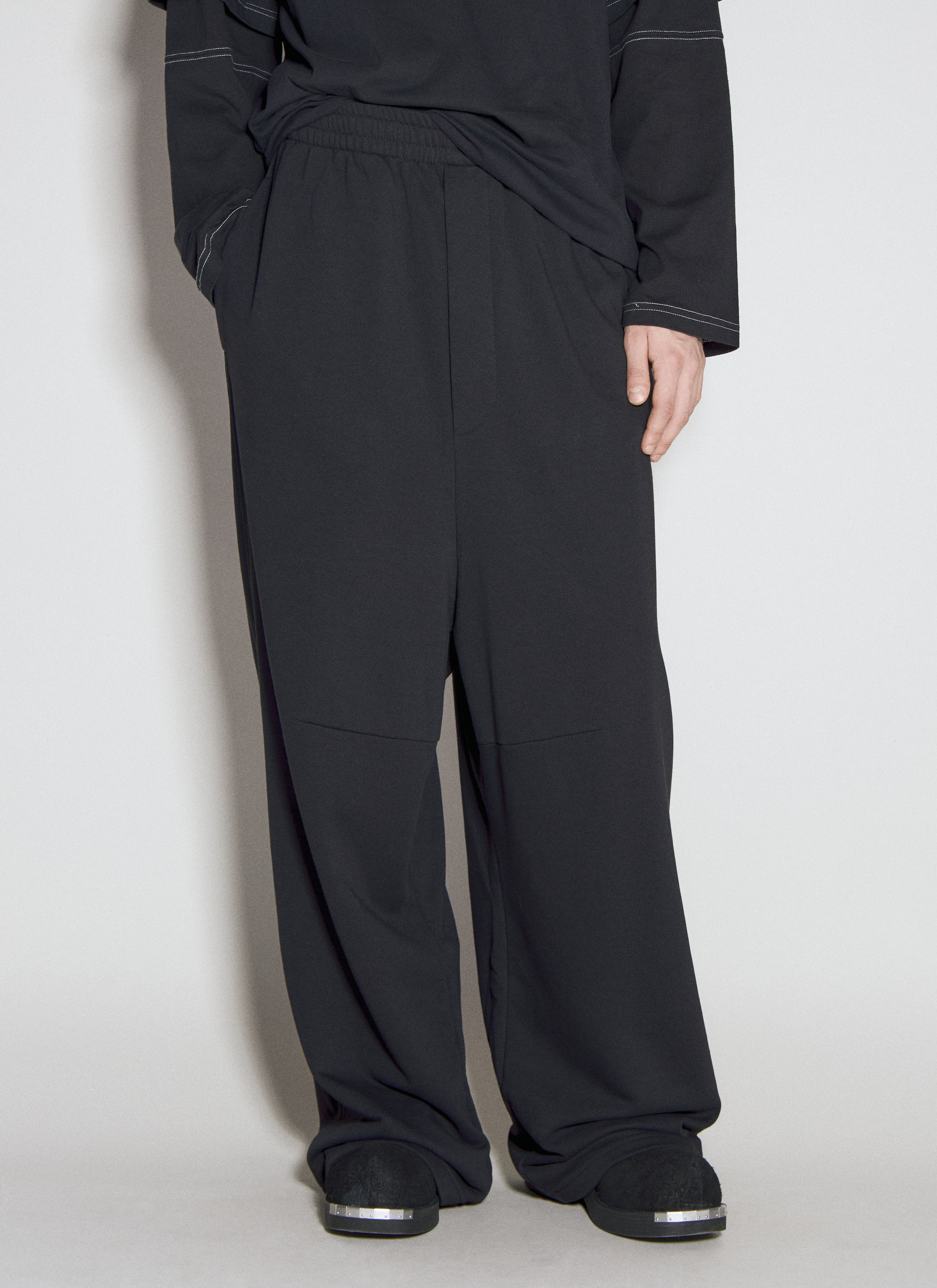 MM6 Maison Margiela Drawstring Track Pants Black mmm0154006