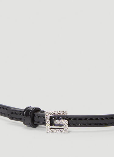 Gucci Leather Choker Necklace Black guc0240061