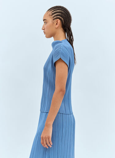 Pleats Please Issey Miyake June 高领上衣 蓝色 plp0257019