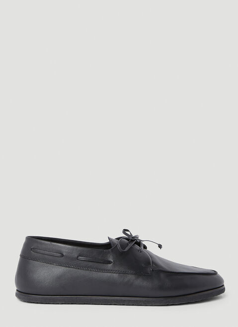 The Row Sailor Loafers Black row0154016