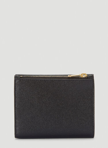 Saint Laurent Uptown Grain de Poudre Compact Wallet Black sla0239056