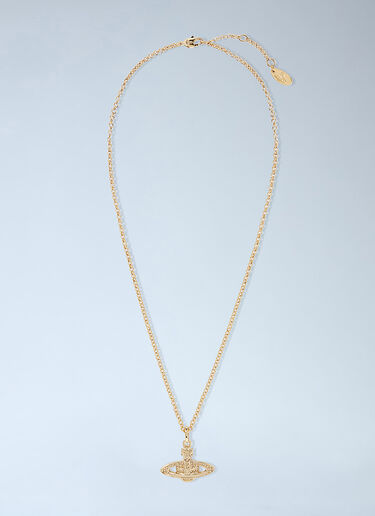 LN-CC® - Vivienne Westwood: Mini Bas Relief Pendant - Gold Vivienne Westwood Mini Bas Relief Pendant Gold vvw0142029