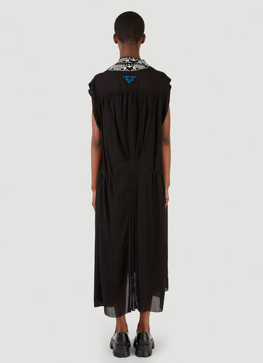 Prada 자카드 패널 드레스 블랙 pra0246005