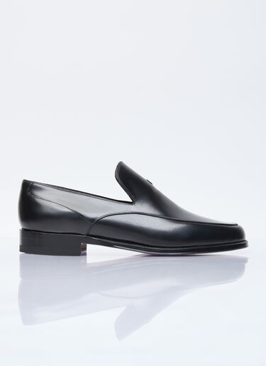 The Row Enzo Leather Loafers Black row0255011