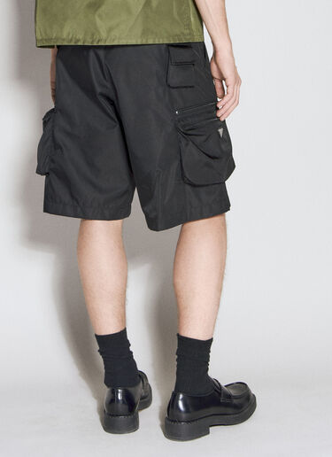 Prada 再生尼龙百慕大短裤 黑色 pra0156011