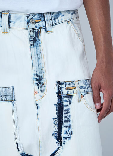 Junya Watanabe Deconstructed Panelled Denim Trousers White jwn0164004