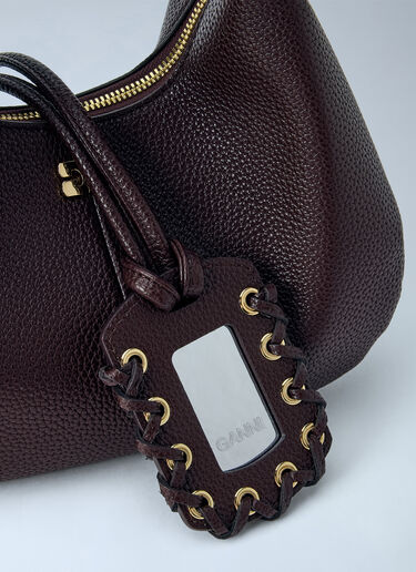 GANNI Hobo Mini Handbag Brown gan0265061