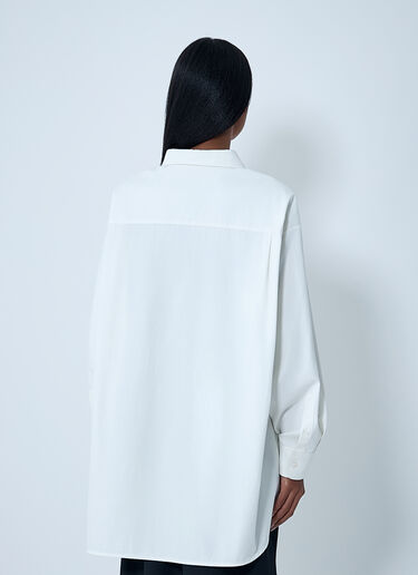 The Row Luka Shirt White row0262005