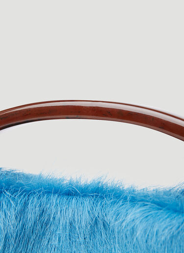 Dries Van Noten Pony Hair Handbag Blue dvn0253002