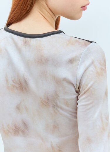 Cat Print Jersey Top Chopova Lowena Cat Print Jersey Top Grey cho0258005