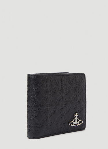 Vivienne Westwood Embossed Bi-Fold Wallet Black vvw0152037