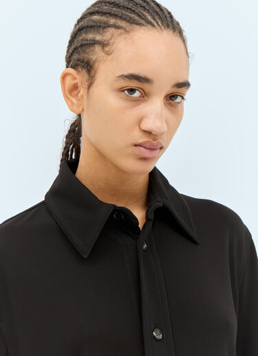 Bottega Veneta Fluid Long-Sleeve Shirt Black bov0258003