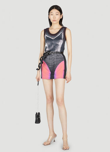 Y/Project x Jean Paul Gaultier Trompe L'Oeil Janty 半身裙 黑色 jpg0252017